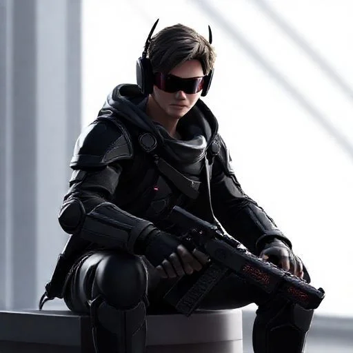 Abstract, high-contrast digital art related to gaming concepts: futuristic game assets in various stages of rendering, showing wireframes and textured models.