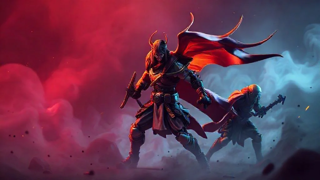 A breathtaking, ultra-wide-angle shot of a hyper-realistic, futuristic city built into an alien canyon. Towering monolithic structures pierce glowing nebulae in a deep purple-blue sky. Neon energy conduits crisscross the landscape. Atmospheric fog and subtle lens flares add depth. No human figures.