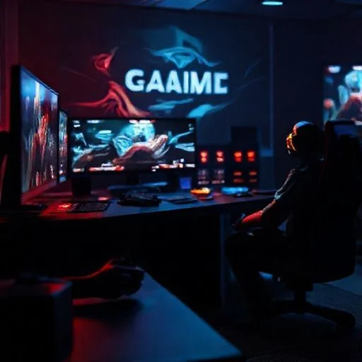 An abstract, glowing chart placeholder visualizing growth curves and data points, blending futuristic UI elements with subtle particle effects. Colors are primarily cyan, violet, and gold.